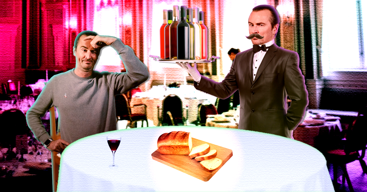 Waiters and employees are in charge — you’re just paying them