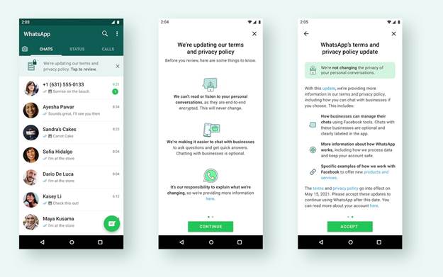 WhatsApp will ease you into accepting its privacy policy with a banner - 81