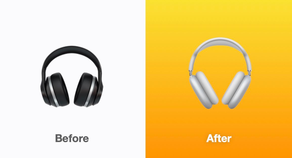 Eww, the new iOS headphone emoji will be the AirPods Max