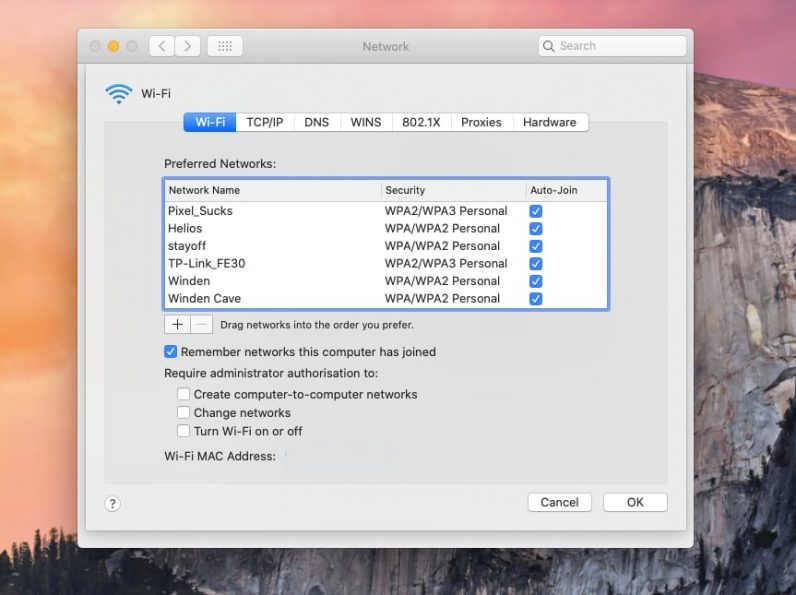 how do you open the preferences for your router on mac