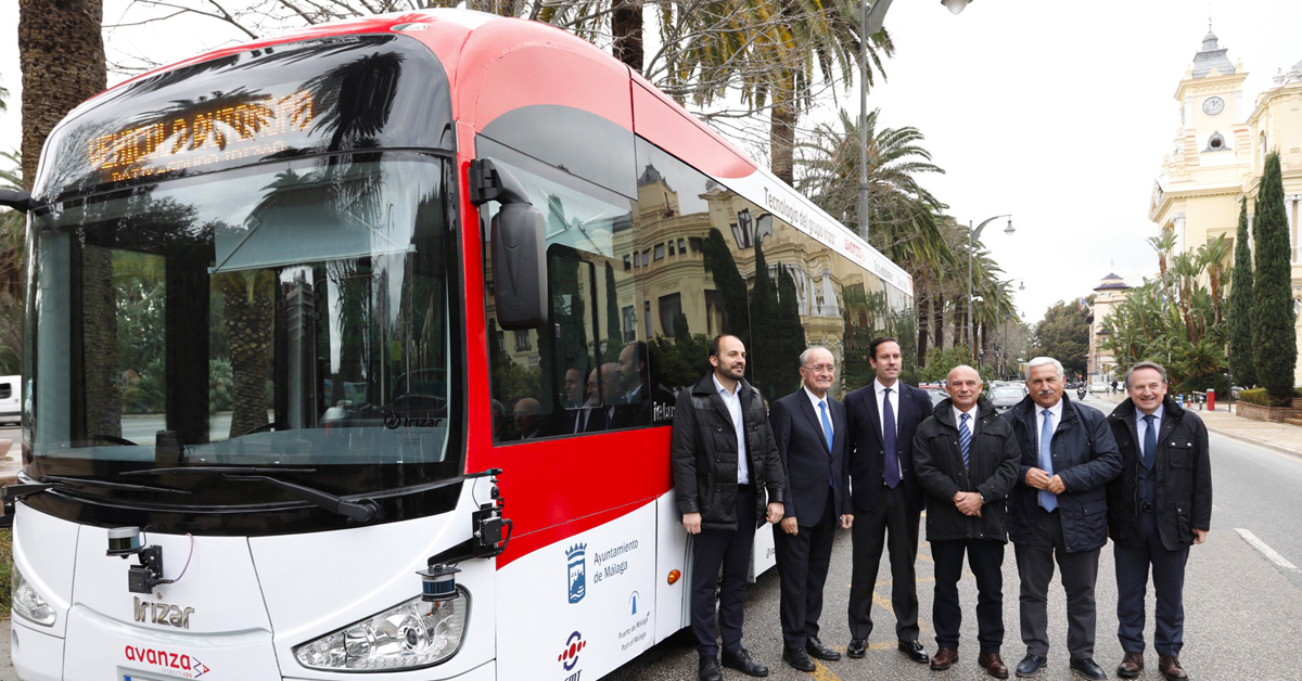 Self-driving electric buses are here, and they’re cruising round Málaga