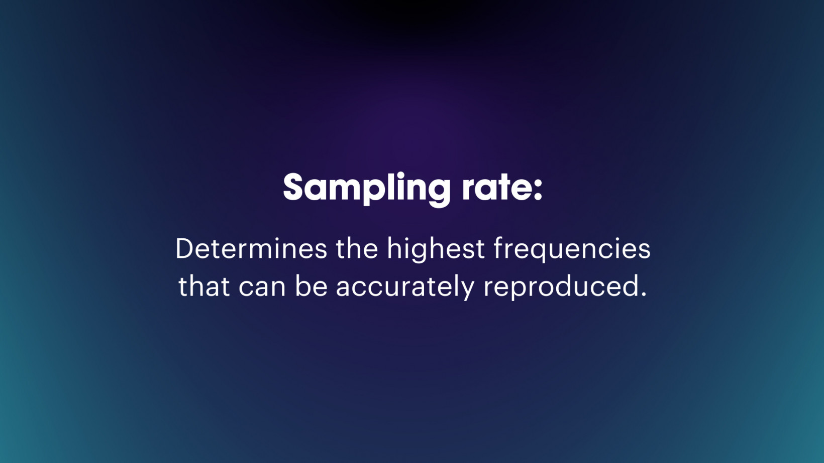 What’s sampling rate? And why does it matter for music?