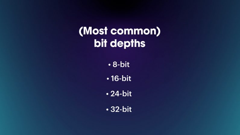 most common bit depths lossless music