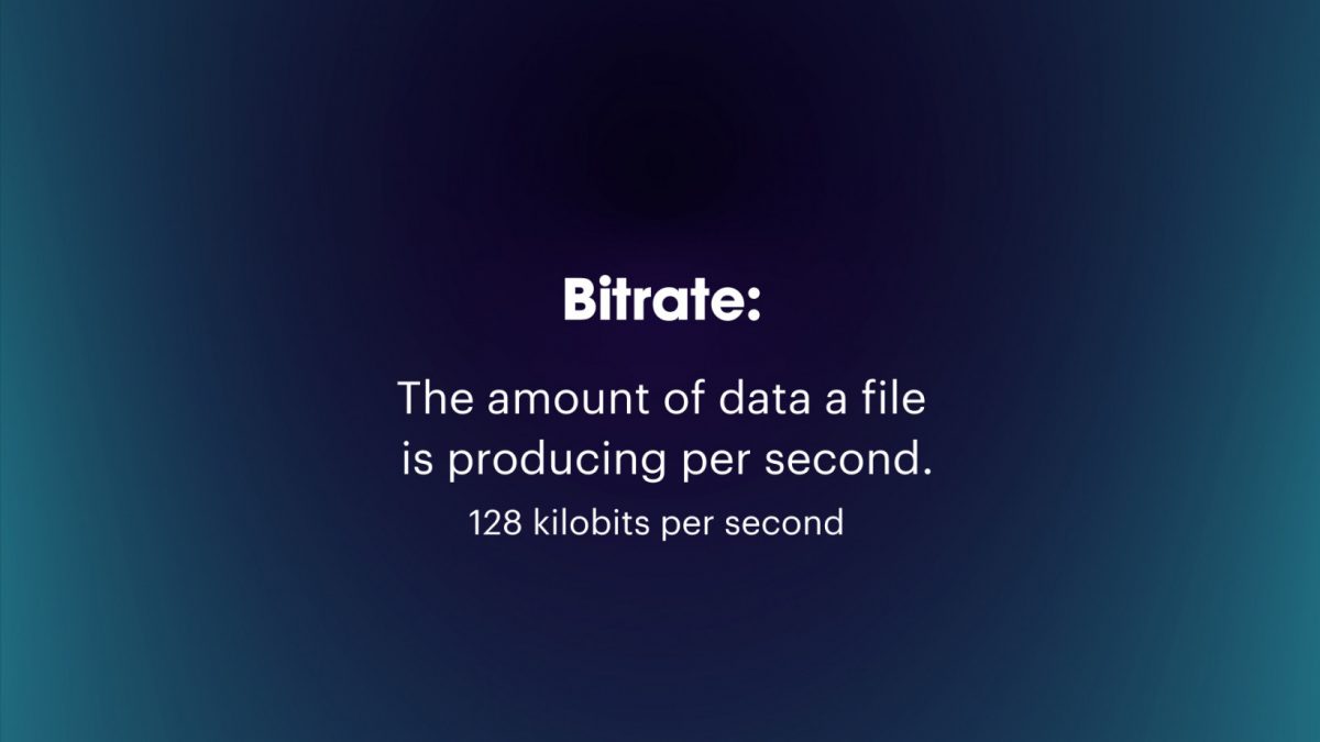 What’s bitrate? And why’s it important for music?