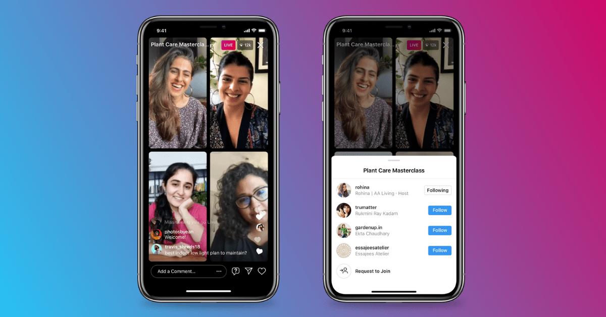 Instagram’s new Live Rooms lets you go live with three other people — too bad you don’t have any followers