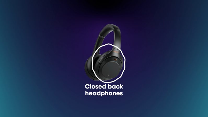 what are closed-back headphones