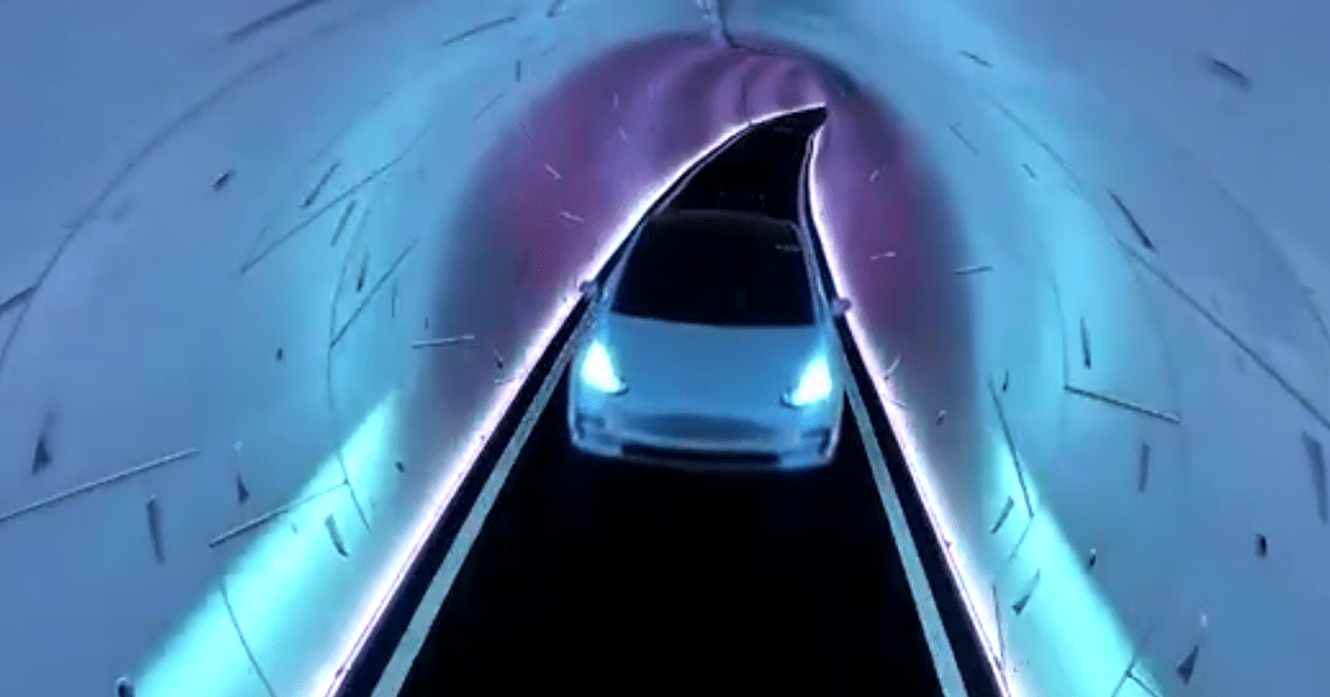Watch humans drive slowly in Elon Musk’s ‘revolutionary’ $52M tunnel
