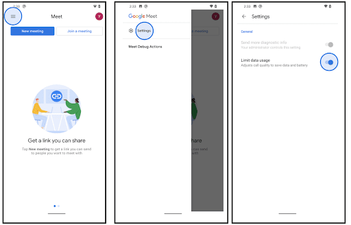 How to reduce data usage on Google Meet video calls - 30