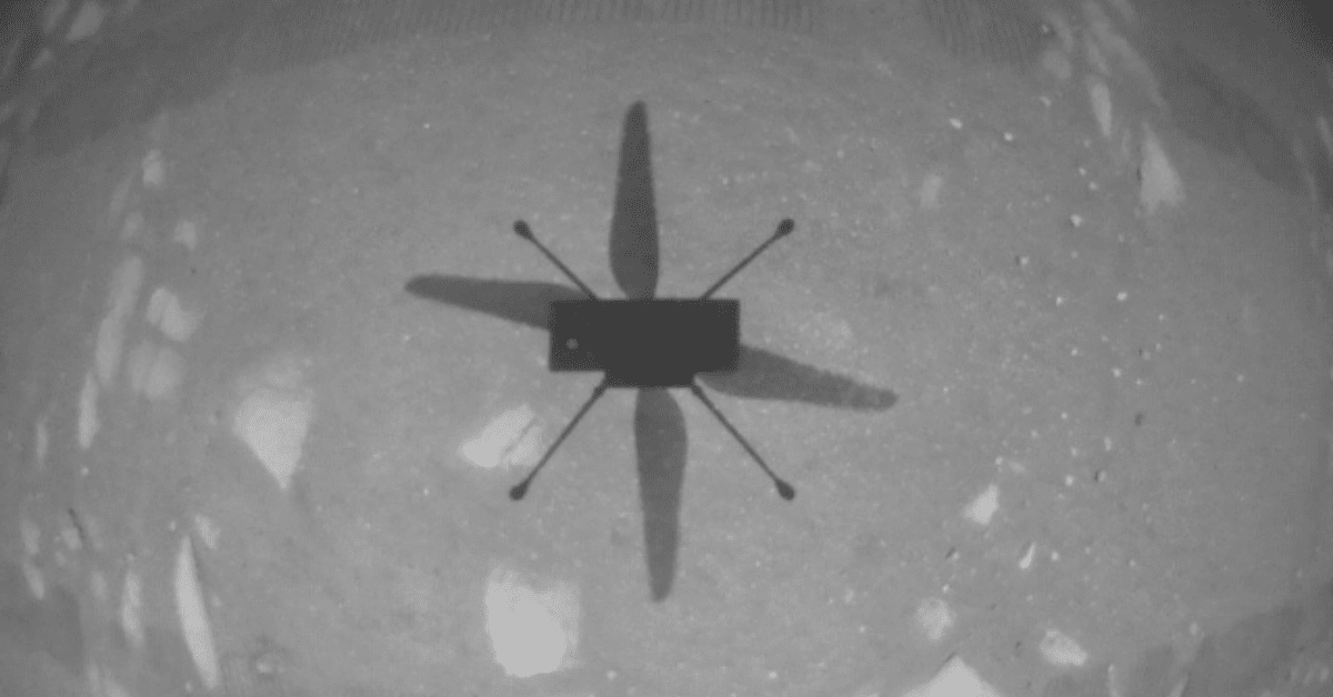 Watch NASA’s autonomous helicopter take its first flight on Mars
