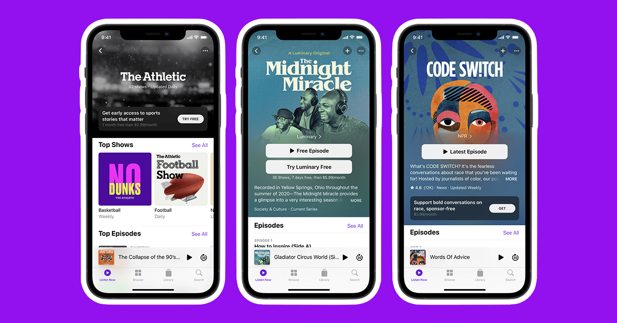Apple fires up the podcast war with subscriptions and an app redesign