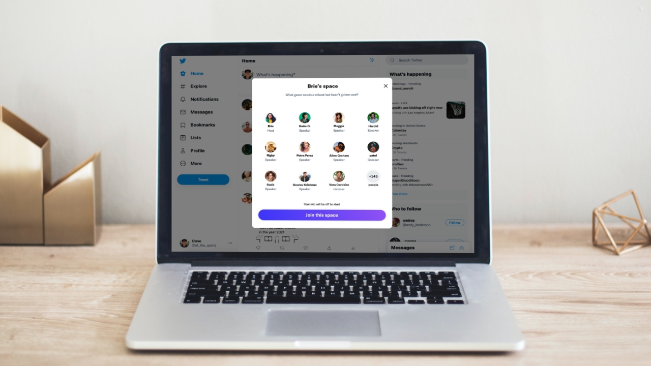 Ditch your phone, Twitter Spaces is now on your desktop