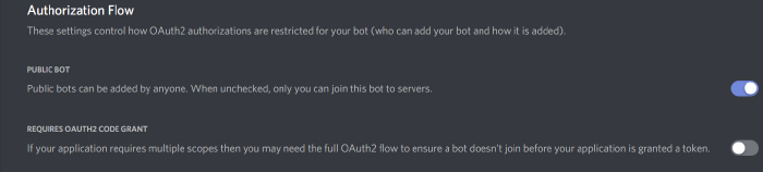 Discord authorization flow