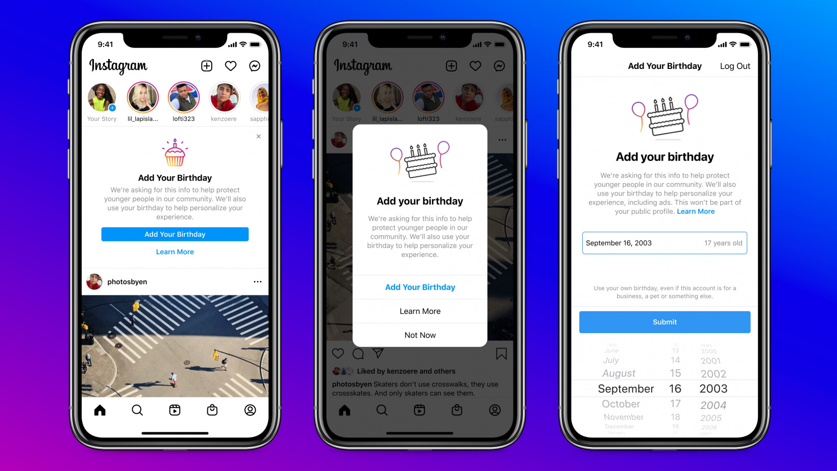 Instagram will demand your date of birth for safety — and ads, of course