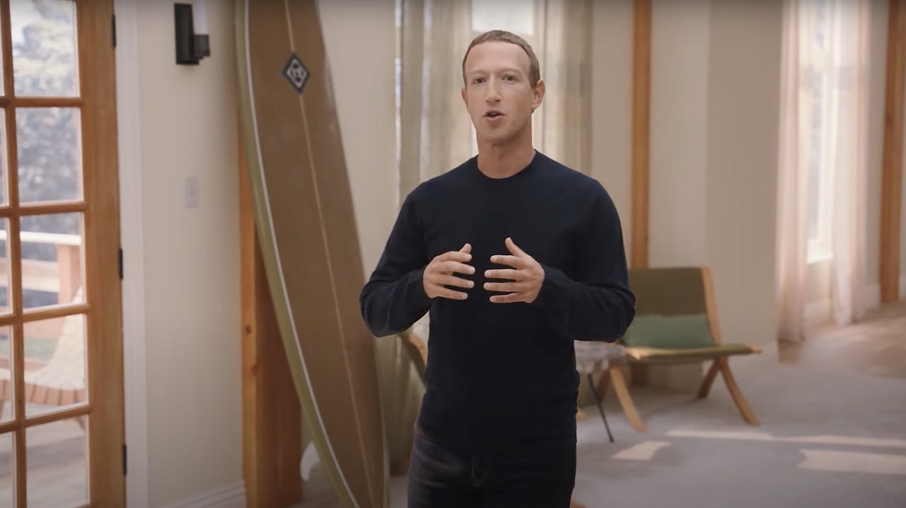 Meta Zuckerberg surfboard