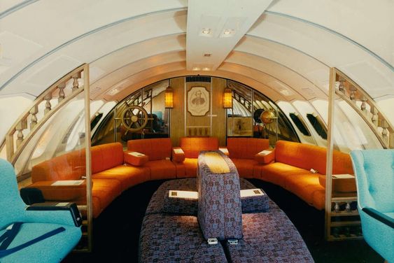 A luxury plane from the 1970s