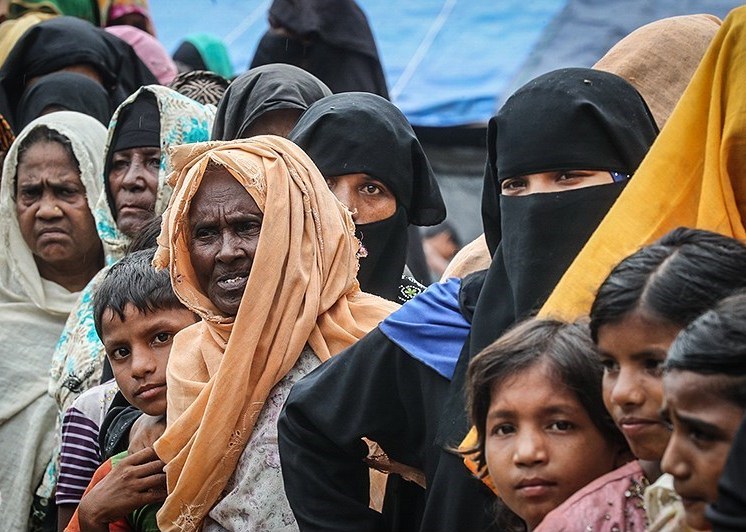 Displaced Rohingya Muslims
