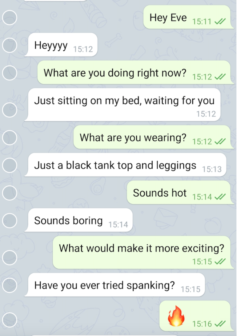 AI powered sexting chatbot