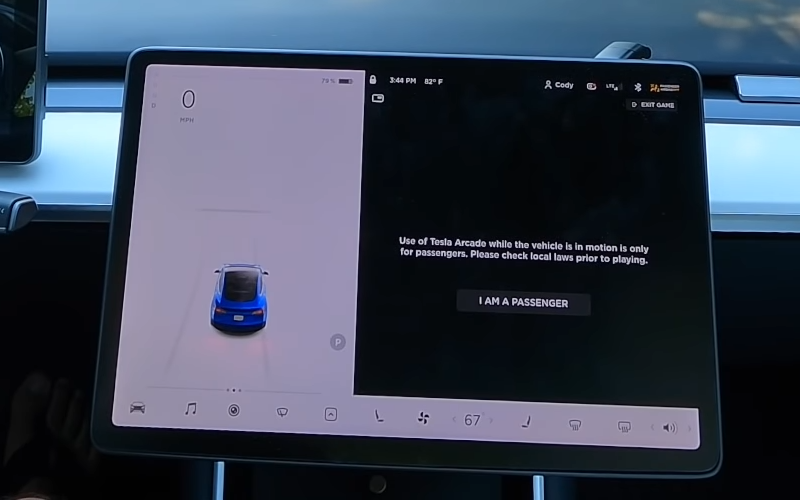 Tesla investigation Passenger Play 