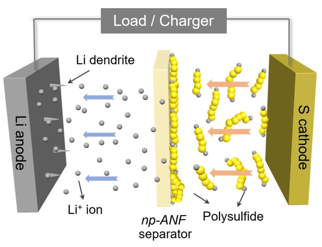 1,000-cycle lithium-sulfur battery 