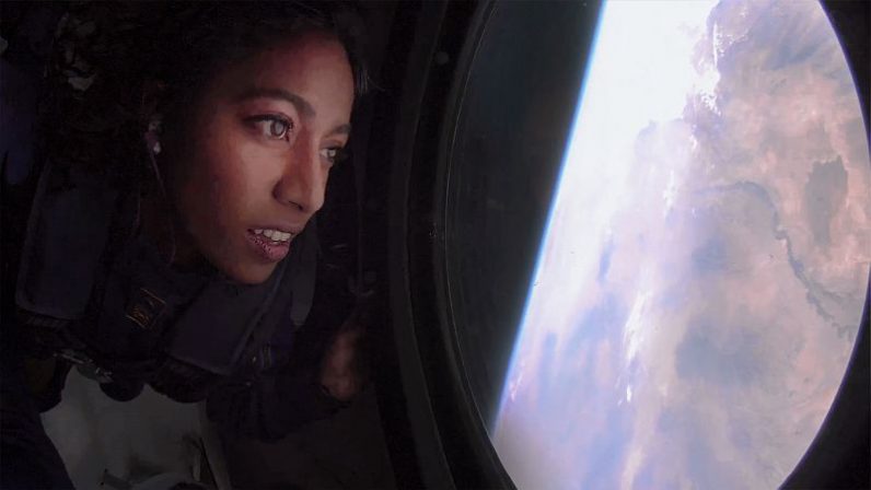 Going to space changes most people forever, as they see our world as it truely is — without national borders, a home for all of humanity. Sirisha Bandla, seen on the Virgin Galactic Unity 22 mission, 11 July 2021. Image credit: Virgin Galactic