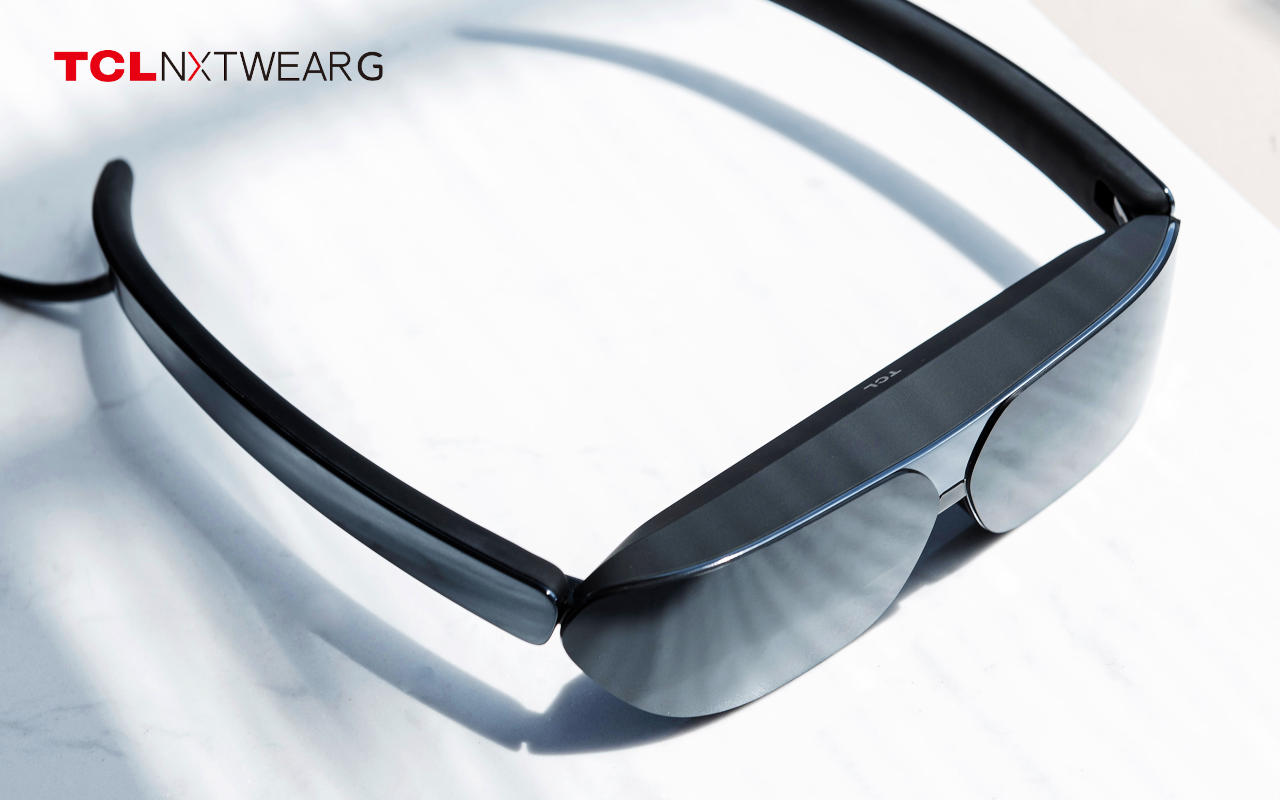 Wearing TCL’s new smart glasses is like strapping a giant monitor to