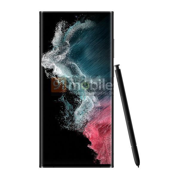 Galaxy S22 Ultra leaked render with S pen