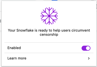This is what Snowflake extension on Chrome looks like.