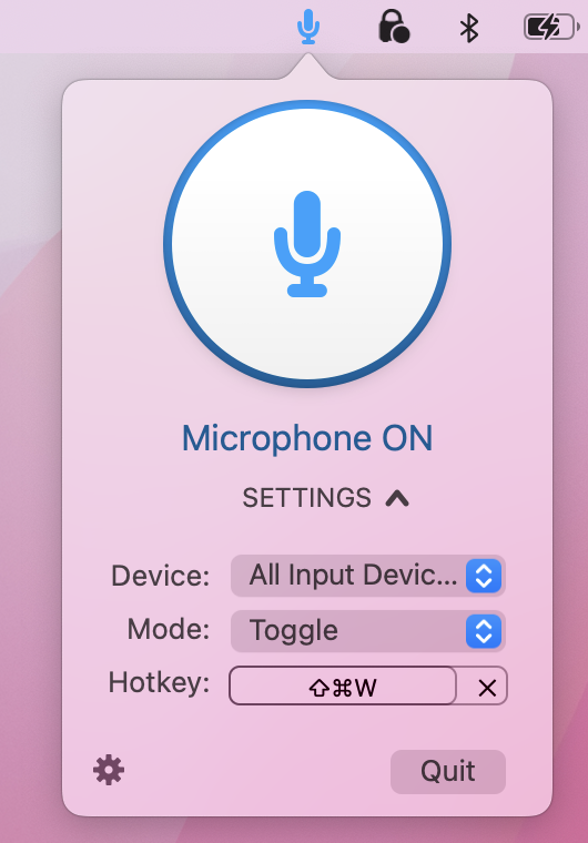 how to mute microphone on mac