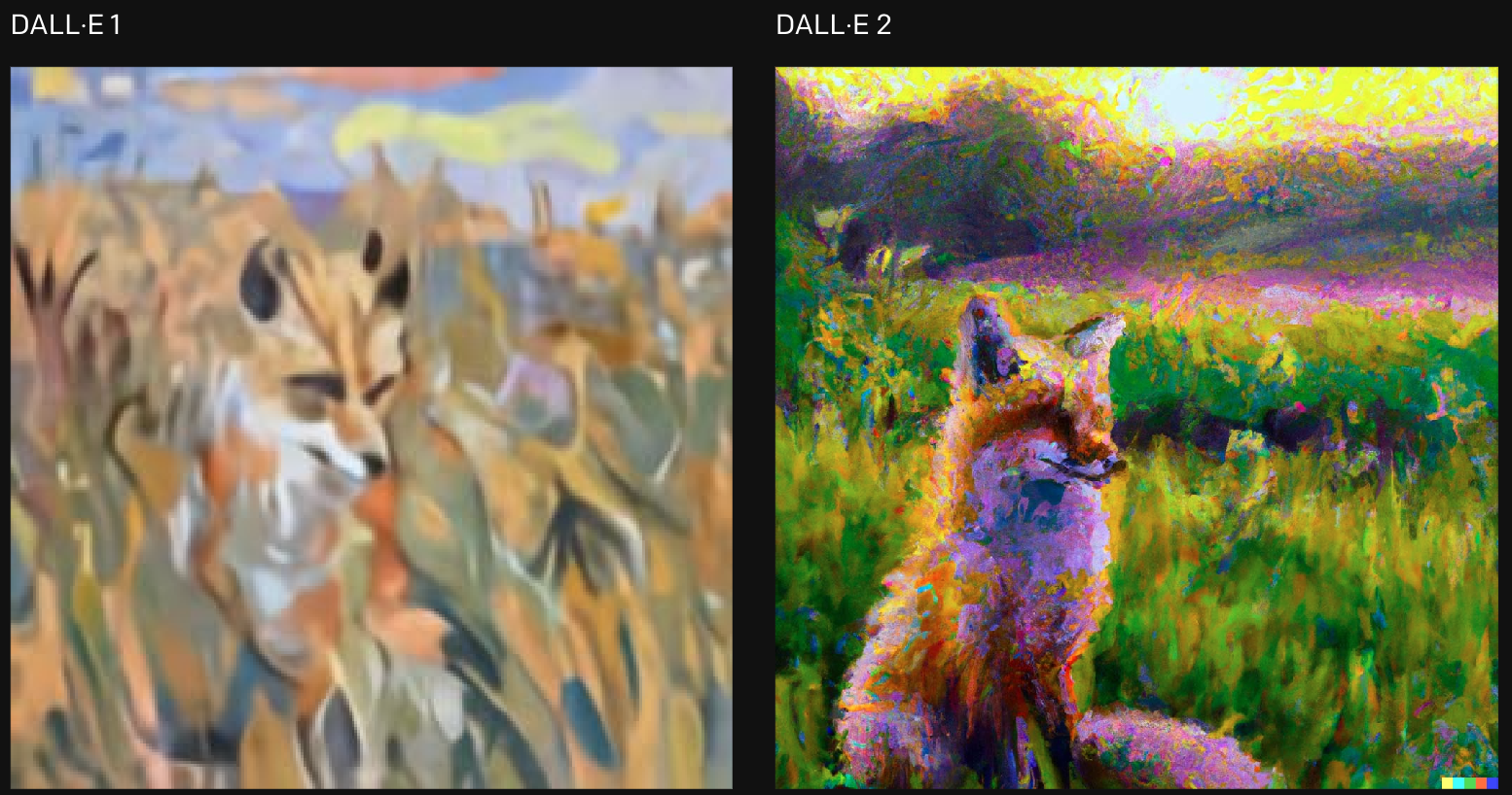 This picture in the style of Claude Monet illustrates the improvements of the new model.