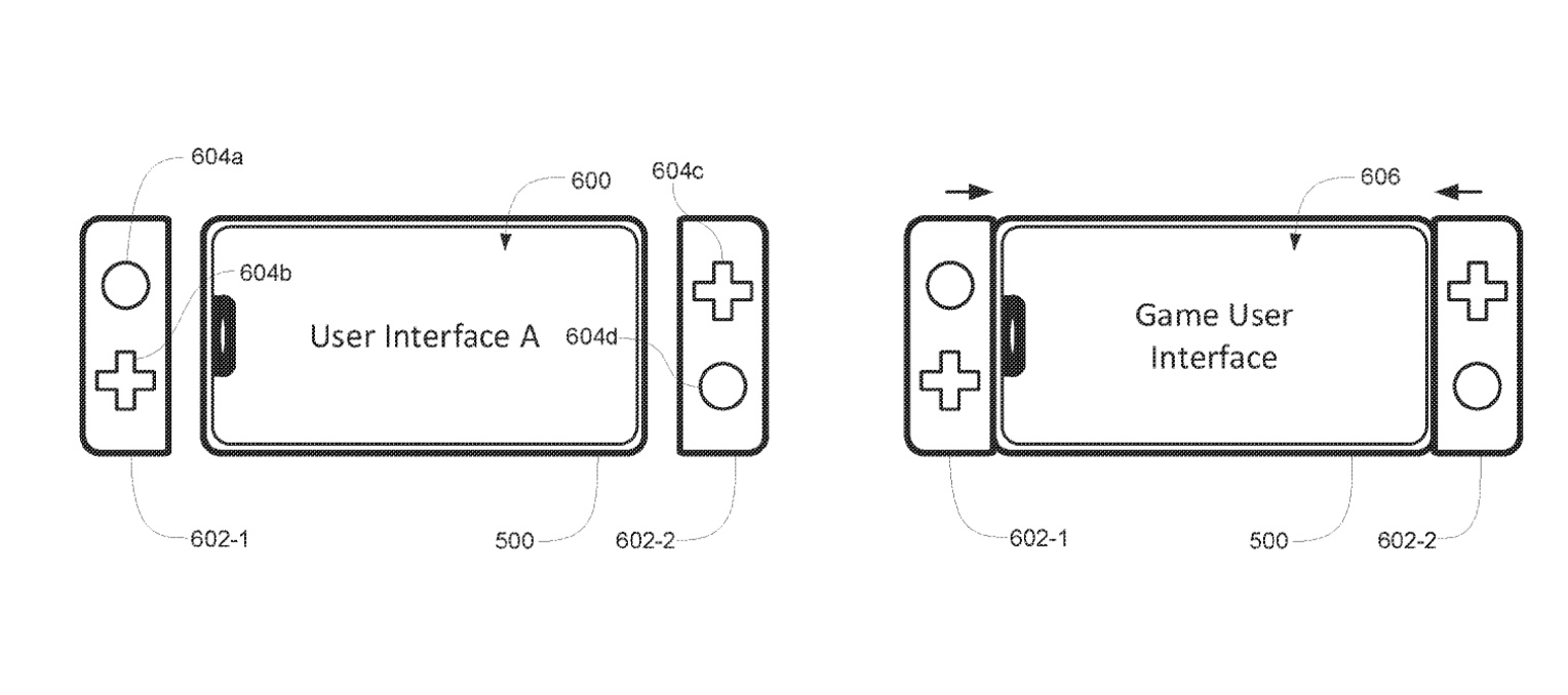 removable controls apple game controller patent