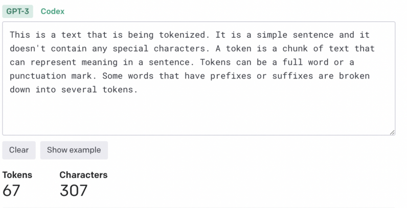 Tokens and embedding