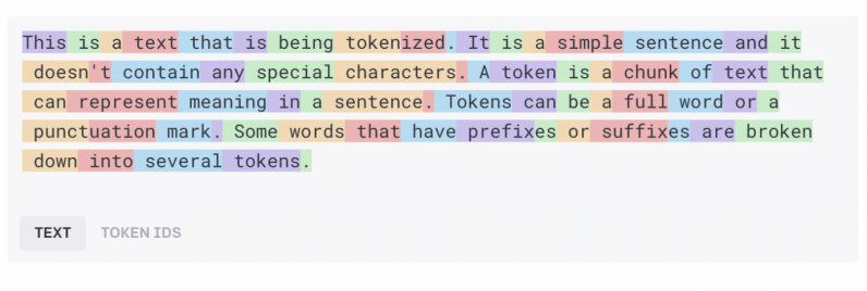 Tokens and embedding