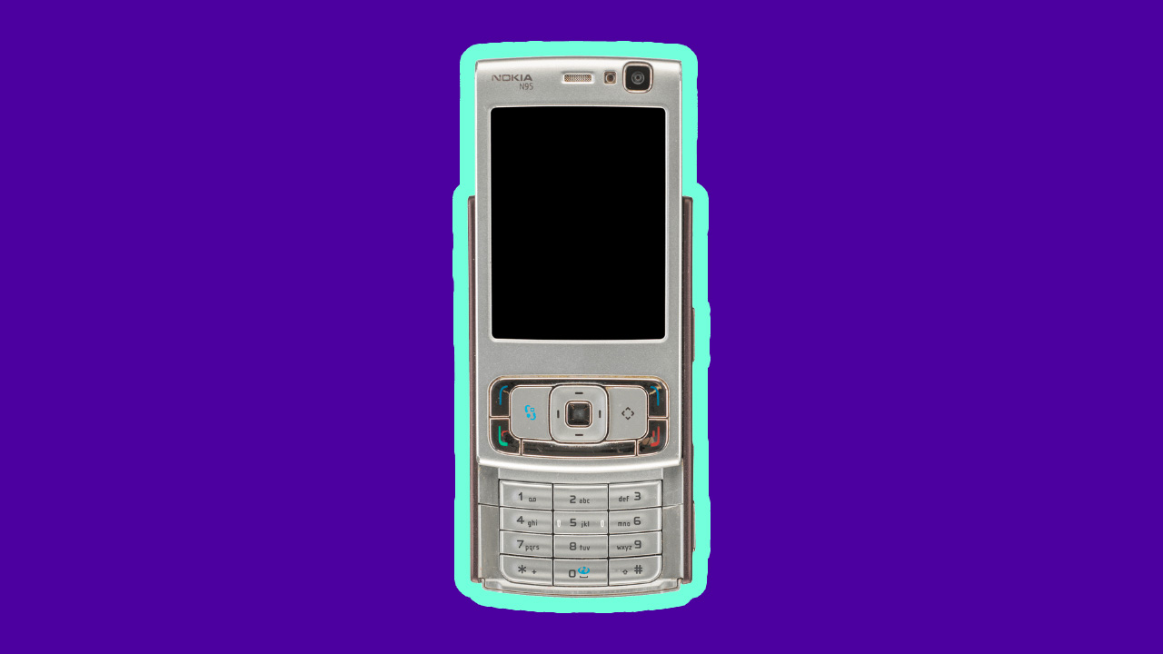 Another Nokia! This one is the N95 — it hit the market in 2007, and packed a 5 megapixel camera.