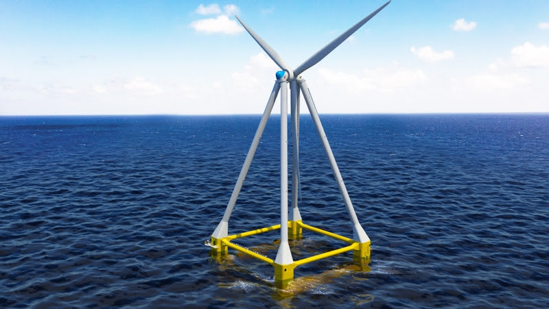 Eolink offshore floating wind turbine