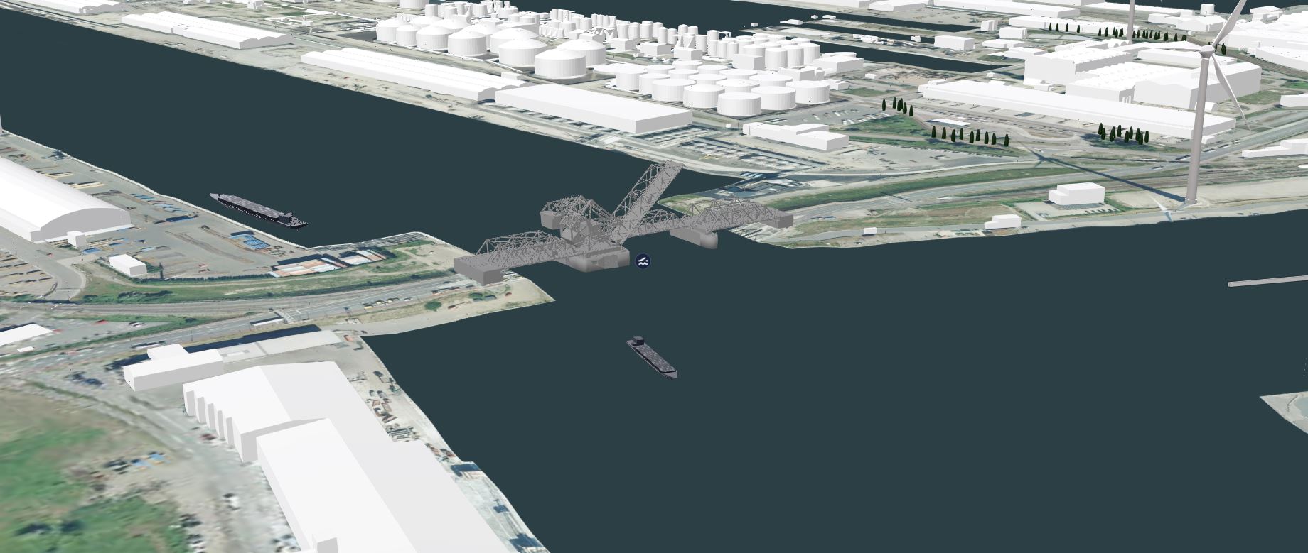Part of digital twin Port of Antwerp-Bruges