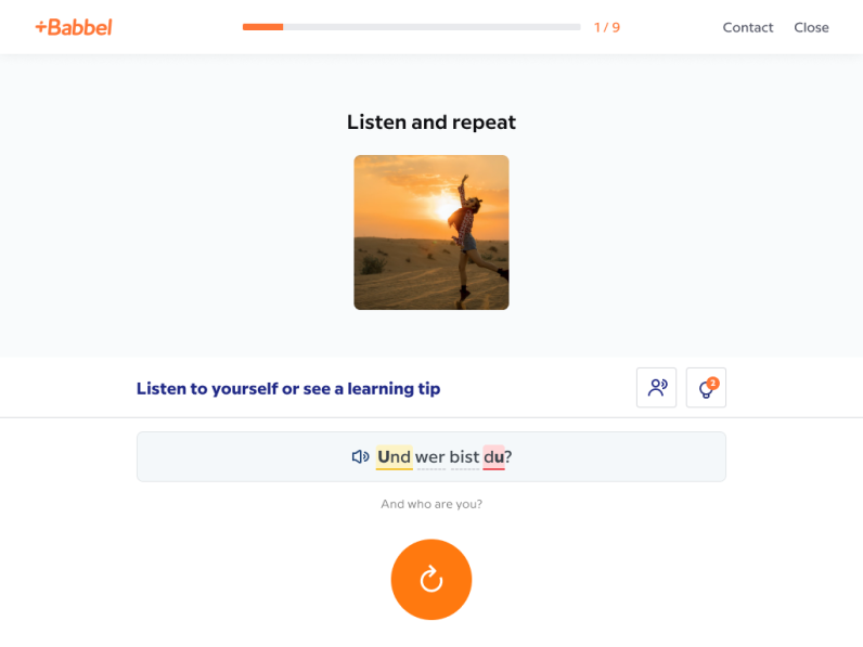 Babbel AI speech-recognition tool 