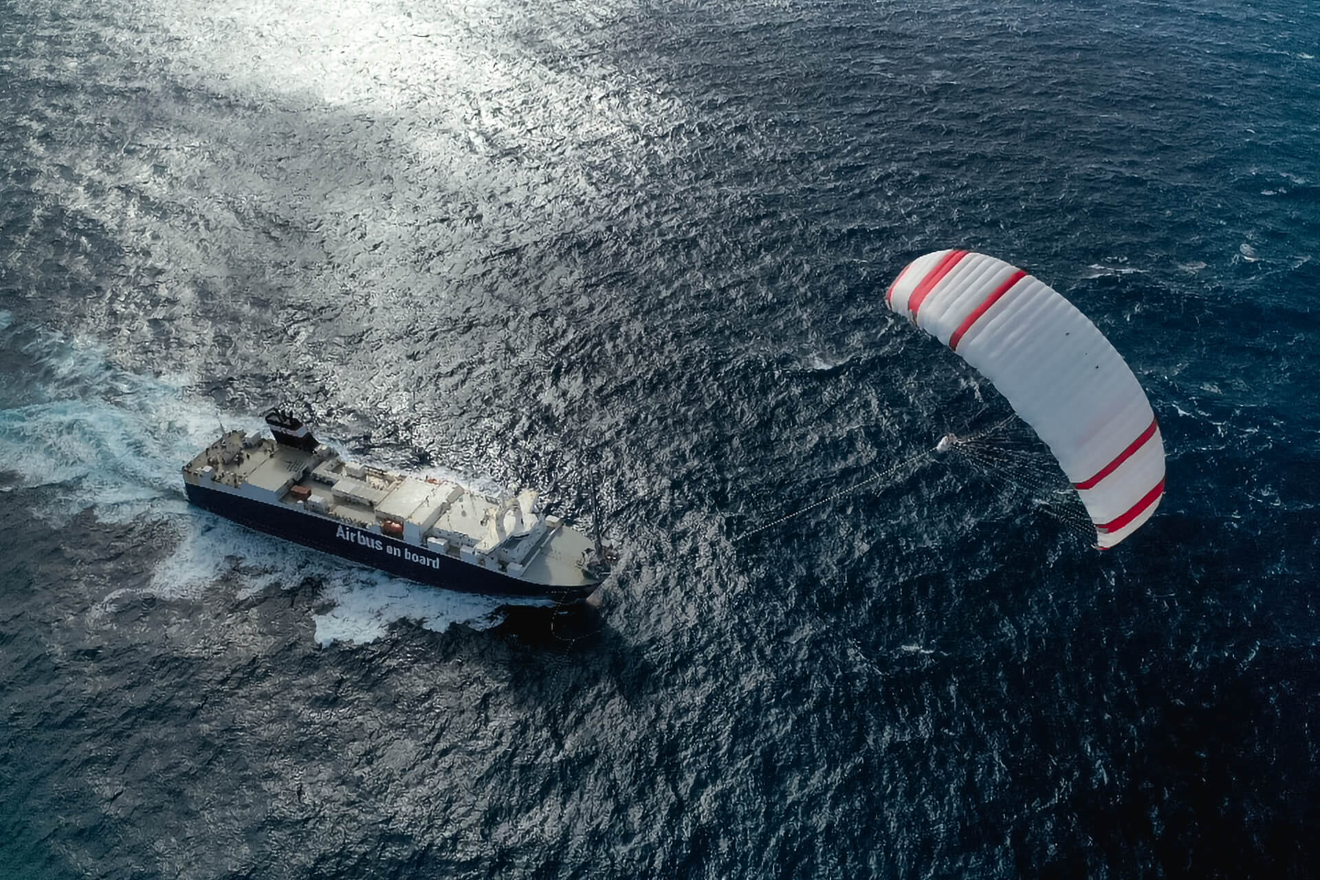 an image of airseas' kite for cargo ships