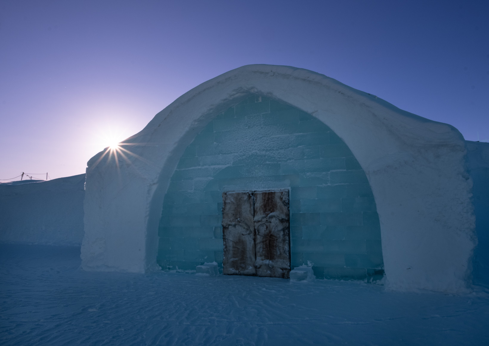 the icehotel entrance