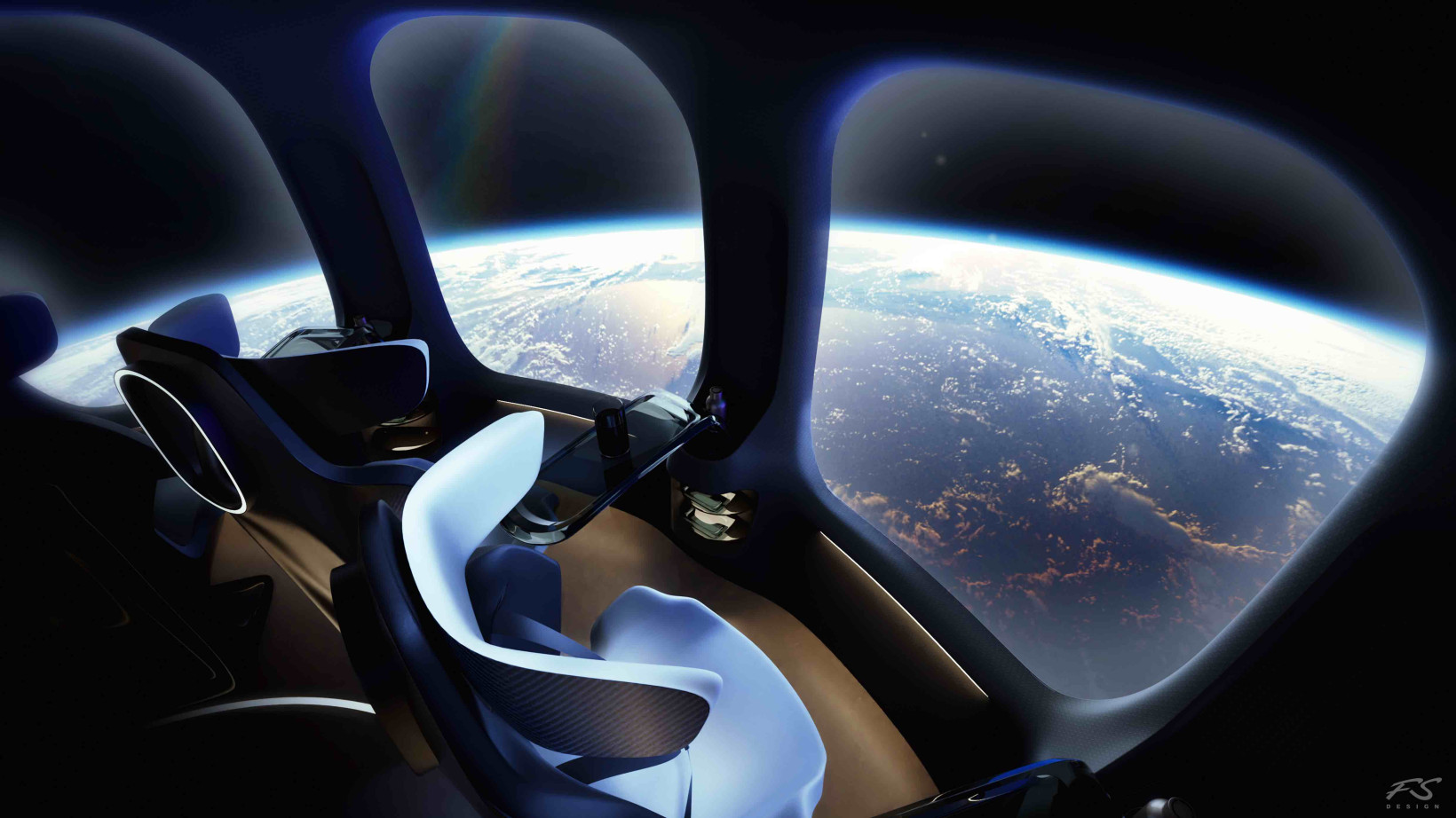 Artist's impression of the Halo space balloon's interior