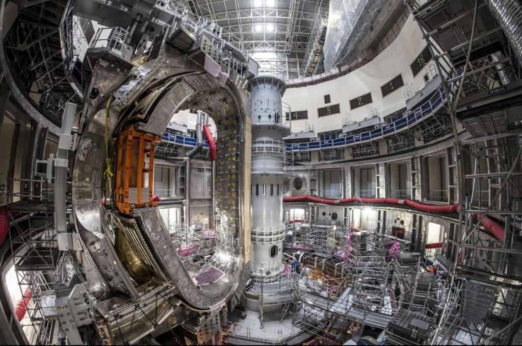 An image of the inside of ITER tokamak reactor