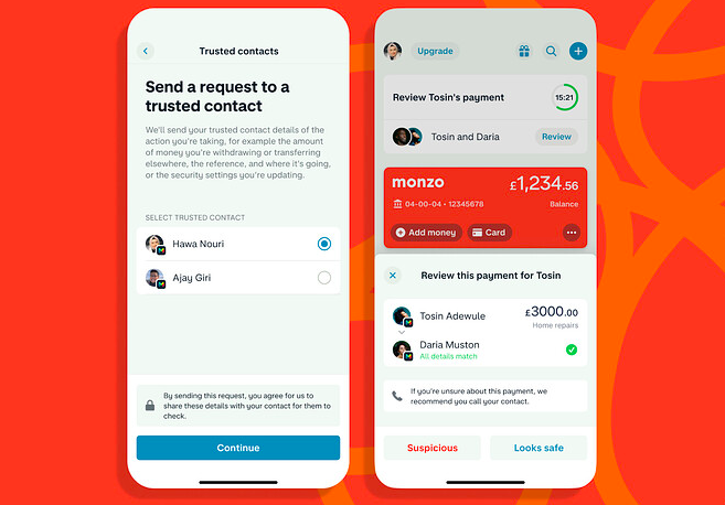 Monzo Trusted Contact Feature 