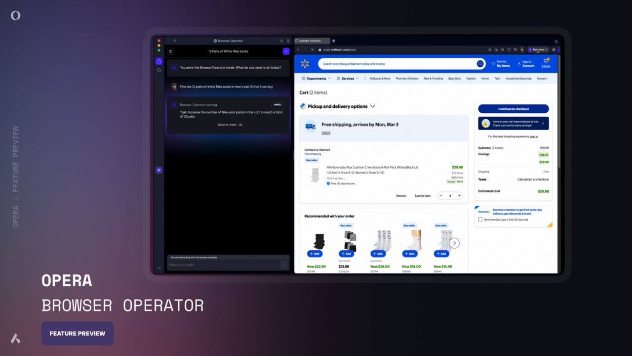 Opera browser unveils AI agent that handles online tasks for you