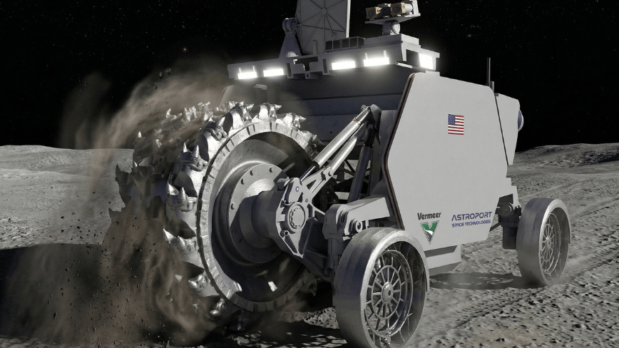 Astroport and Vermeer want to bring heavy construction equipment to the Moon